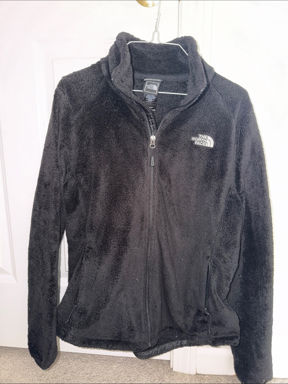 The North Face Black Plush Fleece Full-Zip Jacket